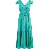 Fließendes Maxikleid mit Rüschen und Volants