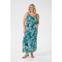 Maxikleid in A-Linie mit Leopardenmuster