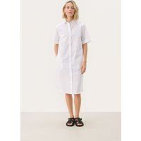Übergroßes Hemdblusenkleid aus Bio-Baumwolle