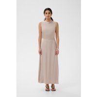 Elegantes ärmelloses Midikleid mit Stehkragen