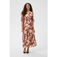 Fließendes Maxikleid mit Blumenmuster
