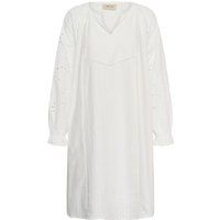 Besticktes A-Linien-Tunika-Kleid mit Lochstickerei