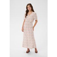 Fließendes Maxi-Blumenkleid mit V-Ausschnitt