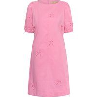 A-Linien-Minikleid mit Schleifen-Applikationen