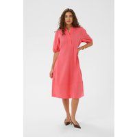 Midikleid in A-Linie mit Puffärmeln