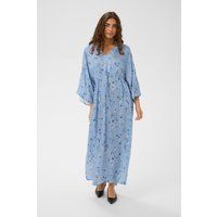 Fließendes Blumen-Maxikleid mit Fledermausärmeln