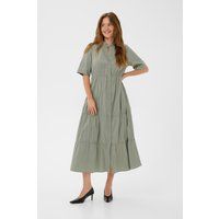 Locker gestuftes Midi-Hemdblusenkleid