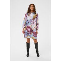 A-Linien-Hemdkleid mit Blumenmuster