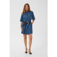 Denim-Hemdblusenkleid in Relaxed Fit