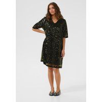 Paillettenkleid mit V-Ausschnitt Relaxed Fit