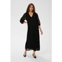 Plissee-Midikleid in Relaxed Fit