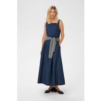 Ärmelloses Jeans-Maxikleid mit Karree-Ausschnitt