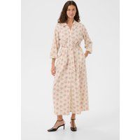 Maxikleid mit floralem Hemdblusenschnitt