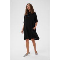 Strukturiertes A-Linien-Hemdkleid