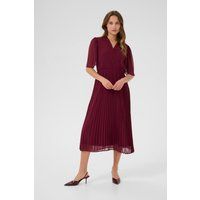 Elegantes Plisseekleid mit V-Ausschnitt