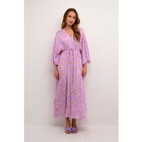 Fließendes Kaftan-Maxikleid mit Blumenmuster