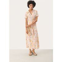 Maxi-Hemdblusenkleid mit Paisley-Muster
