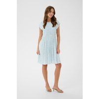 Minikleid mit Smok-Oberteil und Muster