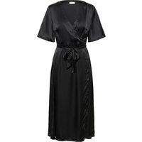 Elegantes Satin-Wickel-Midikleid