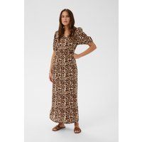 Maxikleid mit Leoparden-Print