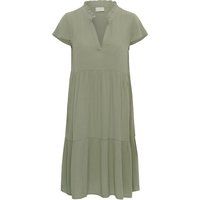 Gestuftes Midikleid mit Rüschenkragen