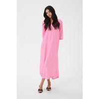 Locker geschnittenes Maxikleid mit V-Ausschnitt