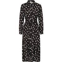 Klassisches Polka-Dot-Hemdblusenkleid