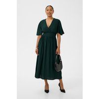 Elegantes Midikleid mit Flatterärmeln