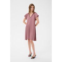 Fließendes A-Linien-Kleid mit Rüschendetails