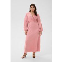 Maxi-Kleid mit Knotendetail und Ballonärmeln