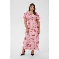 Luftiges Blumen-Maxikleid mit Volantärmeln