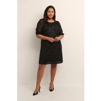 Schimmerndes Pailletten-A-Linien-Partykleid