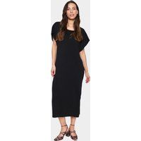 Locker geschnittenes Viskose-Midikleid