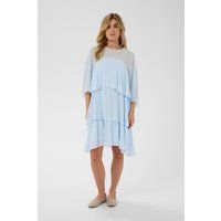 Gestuftes Kleid mit lockerer Passform