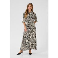 Maxi-Hemdblusenkleid mit Blumenmuster