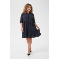 Gestuftes Hemdblusenkleid aus Baumwolle