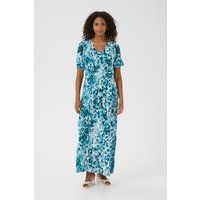 Fließendes Maxikleid mit Leopardenmuster