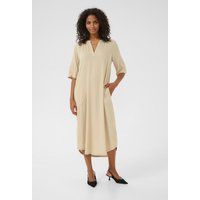 Lockeres Midikleid aus Leinenmischung