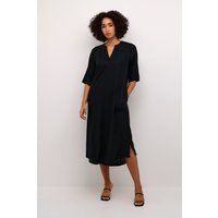 Lockeres Midi-Kleid aus Leinenmix