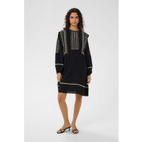 Besticktes Mini-Kleid mit geradem Schnitt