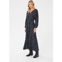 Florales Midikleid mit V-Ausschnitt