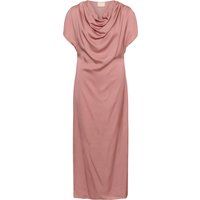 Satin-Maxikleid mit Wasserfallausschnitt