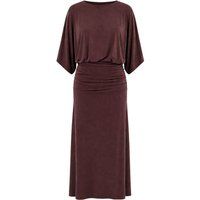Midi-Kleid mit geraffter Taille