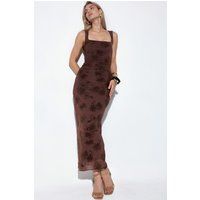 Florales Midikleid aus Tüll