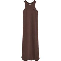 Rustikales ärmelloses Strick-Maxikleid