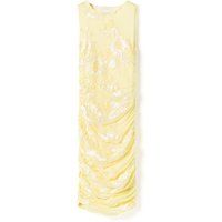 Raffiniertes Blumen-Midikleid mit Applikationen
