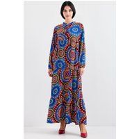 Maxikleid mit lebhaftem Mandala-Print