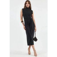 Elegantes Midikleid mit Bindedetail