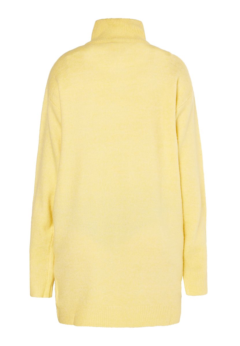 Oversized Rollkragen Pullover Kleid
