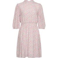 Florales Minikleid mit Stehkragen